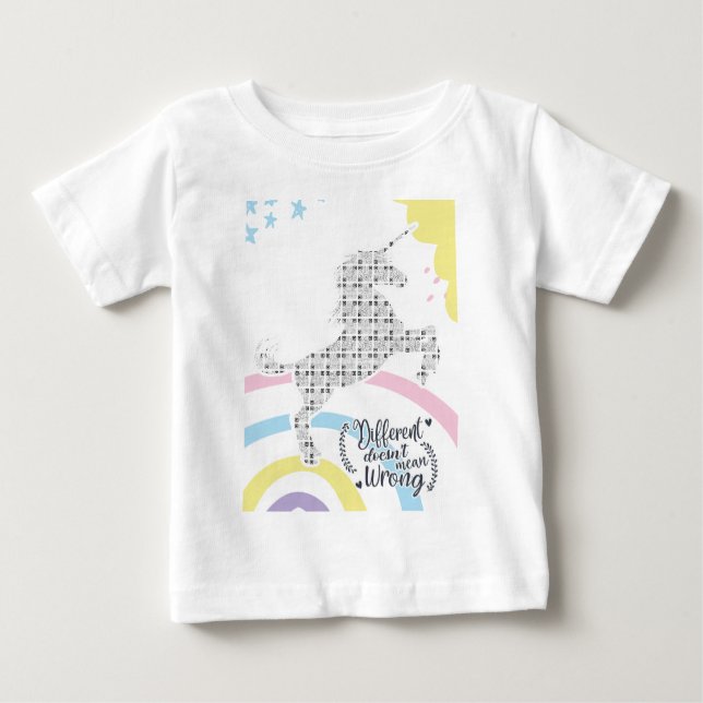 Camiseta De Bebé Lil'Inspirations #21 - Different does not mean...  (Anverso)