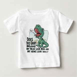Camiseta De Bebé Lil'T Rex Big Head Pequeños Brazos