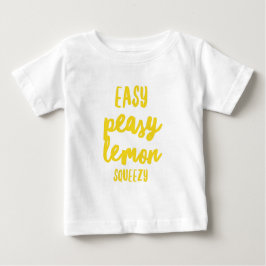 Camiseta De Bebé Limón fácil Squeezy de Peasy