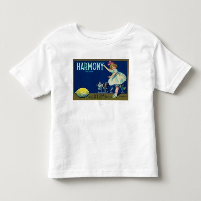 Camiseta De Bebé Limón LabelSan Dimas, CA de la armonía (Anverso)