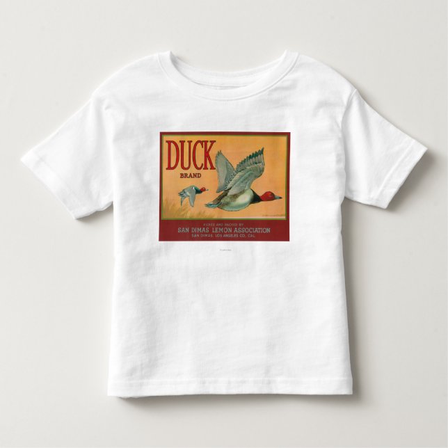 Camiseta De Bebé Limón LabelSan Dimas, CA del pato (Anverso)