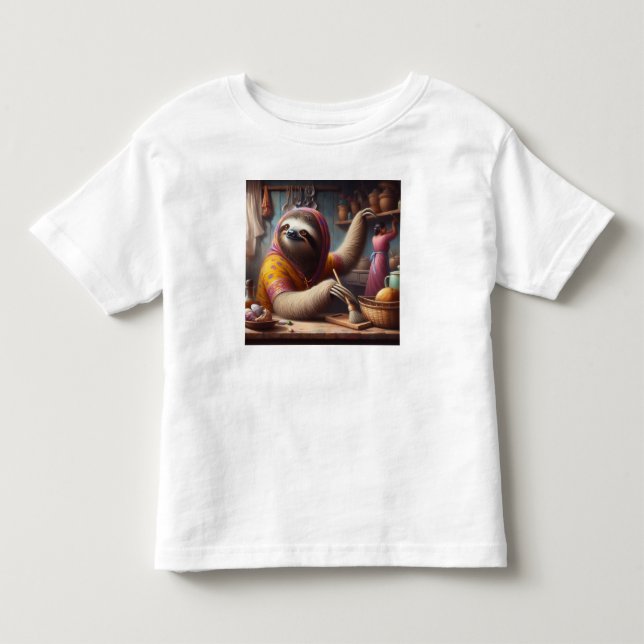Camiseta De Bebé Limpieza de eslogan de una cocina (Anverso)
