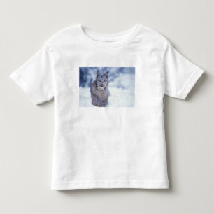 Camiseta De Bebé Lince en la nieve en las estribaciones