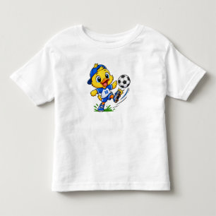 Camiseta De Bebé Linda Chica de Fútbol Cartoon Deportes Infantil