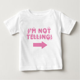Camiseta De Bebé Linda cita "¡No digo!" con flecha