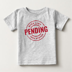 Camiseta De Bebé Linda lista divertida linda roja Navidad