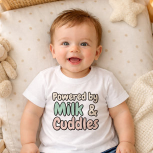 Camiseta de bebé linda Milk & Cuddles