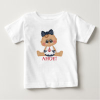 ¡Linda niña bebé náutica Ahoy!