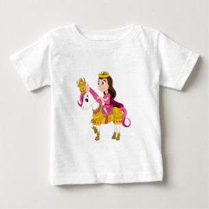 Camiseta De Bebé Linda princesa de dibujos animados
