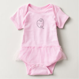 Camiseta De Bebé Linda tipografía divertida 'Qtiful' de bebé en tut