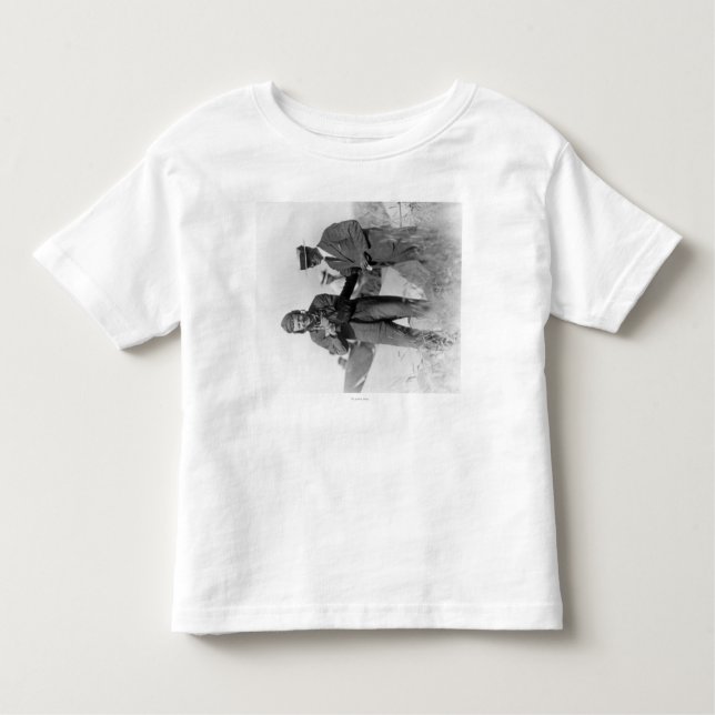 Camiseta De Bebé Lindbergh y Wright con el avión arruinado (Anverso)