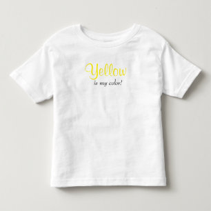 Camiseta De Bebé Lindo Amarillo Es Mi Color