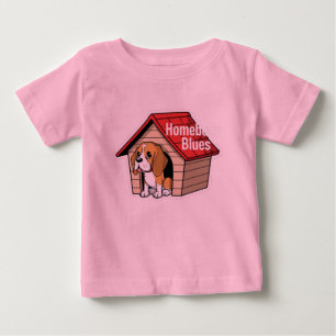 Camiseta De Bebé Lindo cachorro de beagle en casa mascota dibujos a