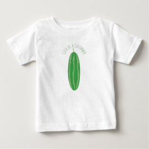 Camiseta De Bebé Lindo como pepino Kawaii divertido Cutecumber
