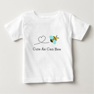 Camiseta De Bebé Lindo como puede ser una abeja, rastro de corazón,