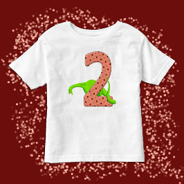 Camiseta De Bebé Lindo cumpleaños de dinosaurio de cuello largo ver