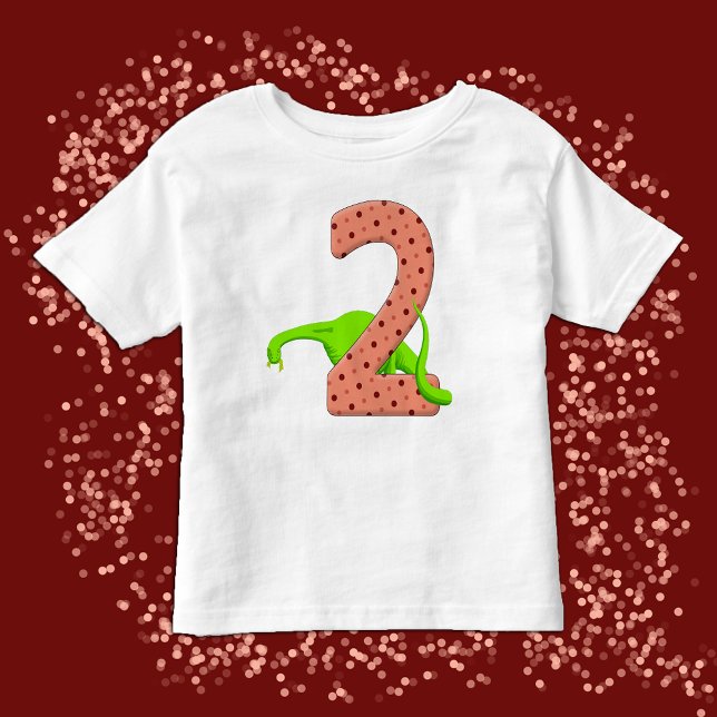 Camiseta De Bebé Lindo cumpleaños de dinosaurio de cuello largo ver (Subido por el creador)