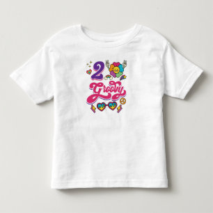 Camiseta De Bebé Lindo cumpleaños número 2 de un niño pequeño genia