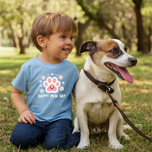 Camiseta De Bebé lindo día feliz de la pata de acuarela