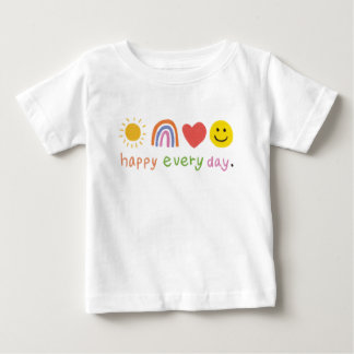 Camiseta De Bebé Lindo feliz todos los días 