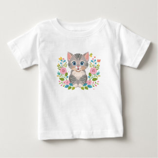Camiseta De Bebé lindo gato