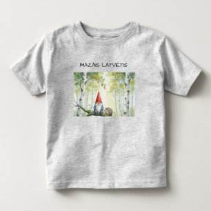 Camiseta De Bebé Lindo gnomo personalizado letón Latvietis