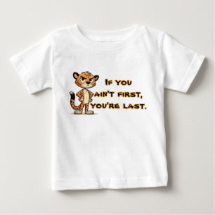 Camiseta De Bebé lindo guepardo descontento