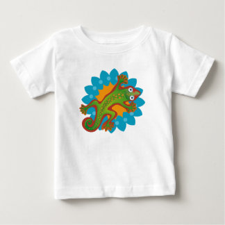Camiseta De Bebé Lindo lagarto verde