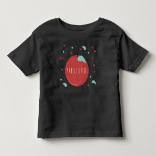 Camiseta De Bebé Lindo manzana de regreso a la escuela preescolar