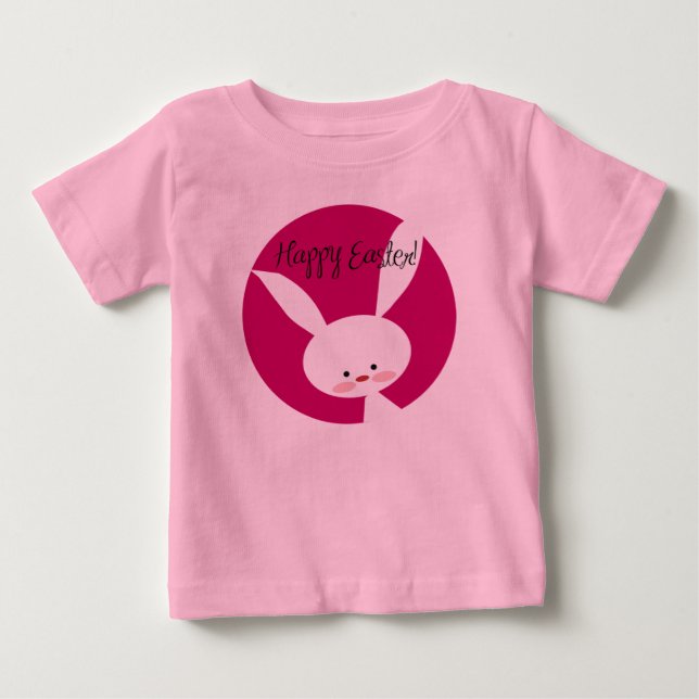 Camiseta De Bebé Lindo Mi Primer Pascua Feliz Pascua Conejo (Anverso)