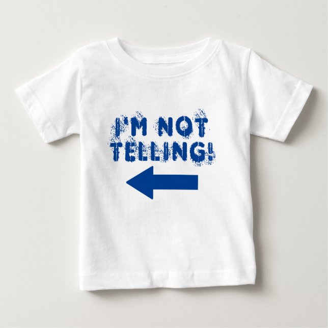 Camiseta De Bebé Lindo "¡No lo digo!" (Anverso)