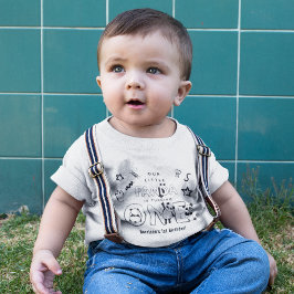 Camiseta De Bebé Lindo nuestro pequeño panda cumple UNO 1er cumplea