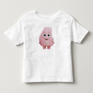 Camiseta De Bebé Lindo número de dibujos animados rosa 4 "Cuatro