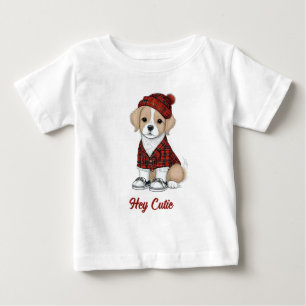Camiseta De Bebé lindo perro con disfraz escocés