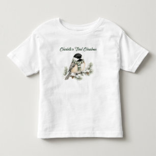 Camiseta De Bebé Lindo pollito de invierno primera Navidad niño peq