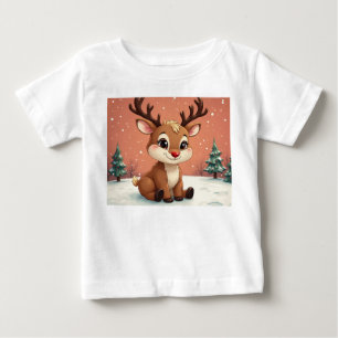 Camiseta De Bebé lindo Rudolph
