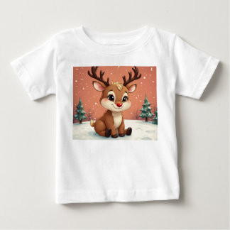Camiseta De Bebé lindo Rudolph