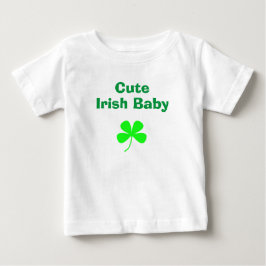 Camiseta De Bebé Lindo trébol verde irlandés día de San Patricio