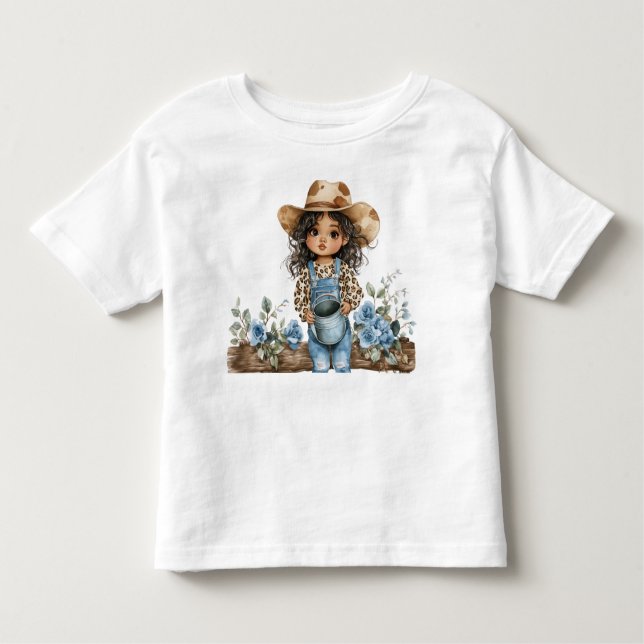 Camiseta De Bebé Lindo vaquero de mezclilla 3  (Anverso)