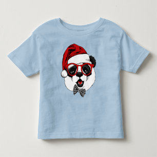 Camiseta De Bebé lindo y gracioso panda en Navidades