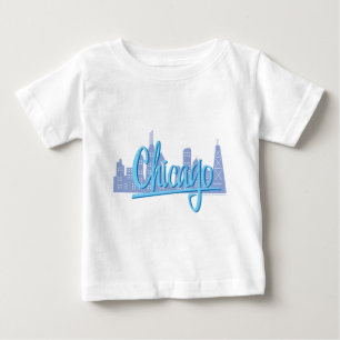 Camiseta De Bebé Línea aérea de Chicago Windy City