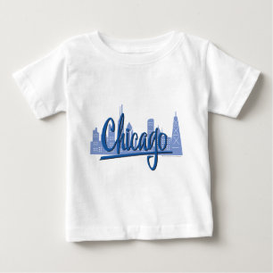 Camiseta De Bebé Línea aérea de Chicago Windy City
