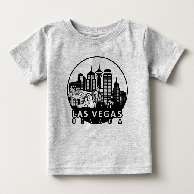 Camiseta De Bebé Línea aérea de Las Vegas Nevada (Anverso)