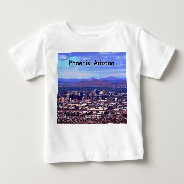 Camiseta De Bebé Línea aérea de Phoenix Arizona en horario de veran (Anverso)