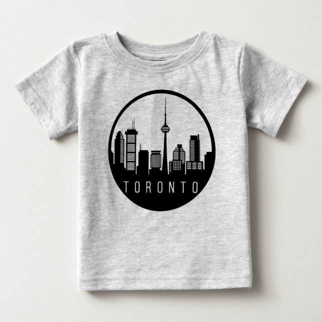 Camiseta De Bebé Línea aérea de Toronto City (Anverso)