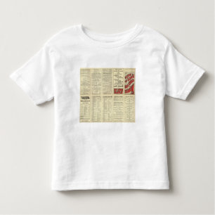 Camiseta De Bebé Línea atlántica de la costa de la página del texto