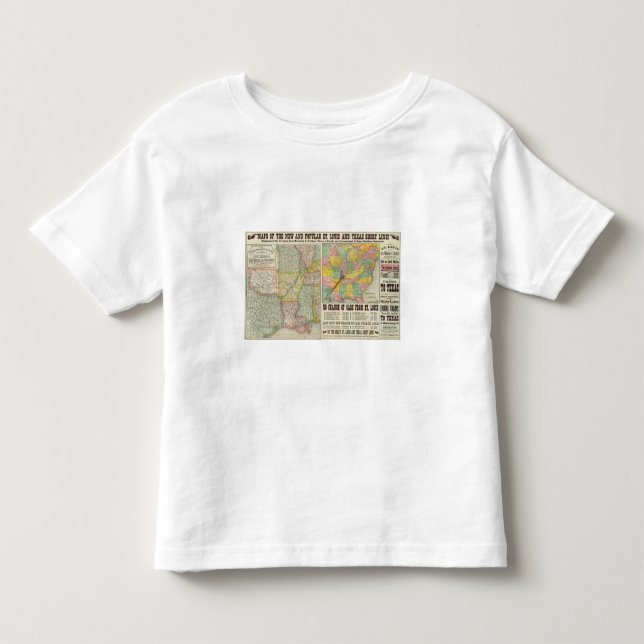 Camiseta De Bebé Línea corta de Tejas (Anverso)
