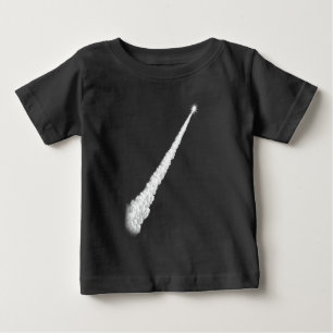 Camiseta De Bebé Línea de Arte de Rastro de Vapor de Lanzamiento de