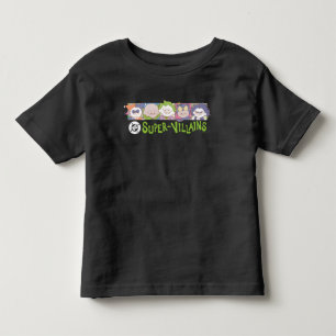 Camiseta De Bebé Línea de dibujos animados de supervillanos de DC