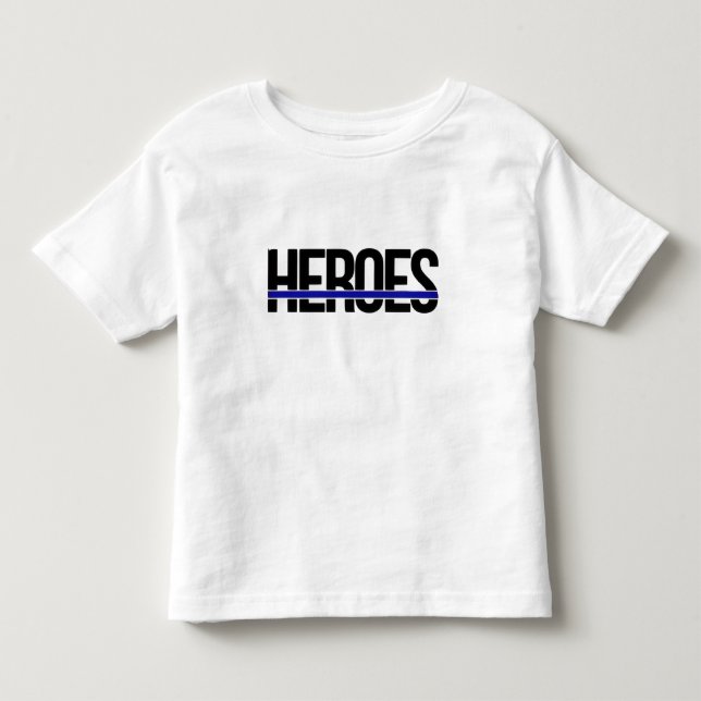 Camiseta De Bebé línea de héroes niños  (Anverso)